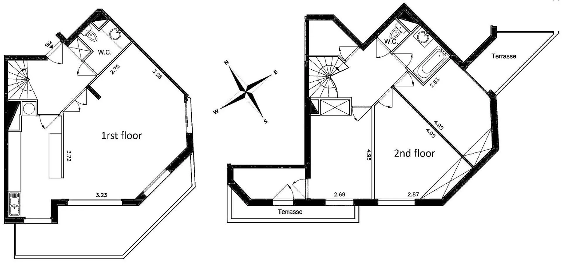 شقة Guestready - Charming Family Duplex With A Terrace باريس فرنسا